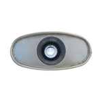 Aluminised Steel 2-1/4" Turbo Style Muffler Centre Inlet / Offset Outlet