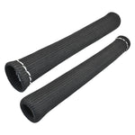 Black 7.5" Spark Plug Heat Sleeves Set of 8, Wire Lead Boot