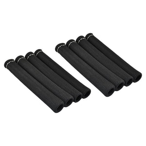 Black 7.87" Spark Plug Heat Sleeves Set of 8, Wire Lead Boot