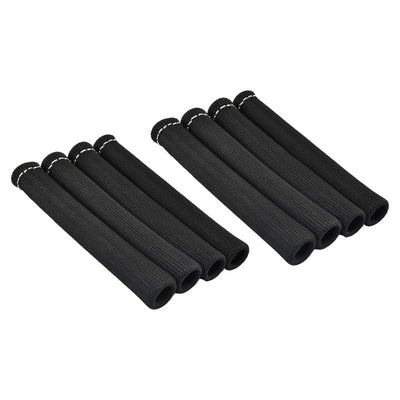 Black 7.87" Spark Plug Heat Sleeves Set of 8, Wire Lead Boot