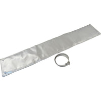 Exhaust Heat Shield Kit w/Clamps, 6" X 3', Aluminium