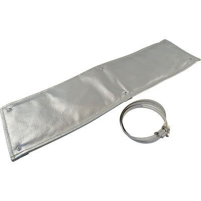 Exhaust Heat Shield Kit w/Clamps, 6" X 2', Aluminium