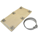 Exhaust Heat Shield Kit w/Clamps, 6" X 1', Aluminium