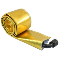 Thermal Shield Sleeve w/Sewn Seam, 30mm ID, 1m Gold