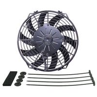 Derale 9" High Output Curved Blade IP68 Electric Puller Fan - DER-16109