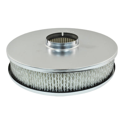 9" X 2" Air Cleaner Kit Chrome to Suit 2-5/8" Neck Carburettor suits 2 Barrel