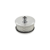 4" X 2" Air Cleaner Kit Chrome to Suit 2-5/8" Neck Carb, with 2-5/16" Adaptor