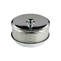 6-3/8" x 3" Air Cleaner Kit Chrome to Suit 5-1/8" Neck suits Holley Edelbrock