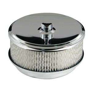 6-3/8" X 3" Air Cleaner Kit Chrome to Suit 5-1/8" Neck suits Holley Edelbrock