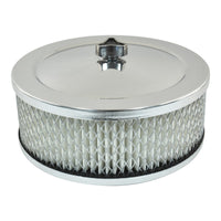 6-3/8" X 3" Air Cleaner Kit Chrome to Suit 2-5/16" Neck Carburetor Stromberg