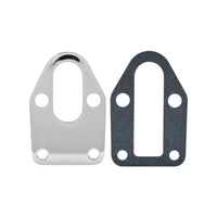 Chrome Small Block Chev Fuel Pump Mounting Plate, SBC 307 327 350 383