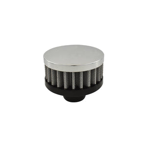 Chrome Push-In Filter Breather - Short Style