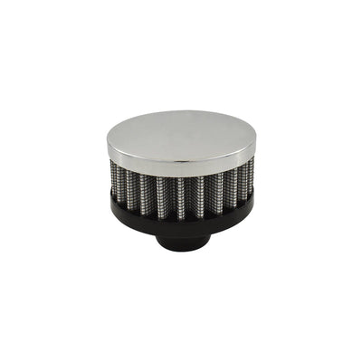 Chrome Push-In Filter Breather - Short Style
