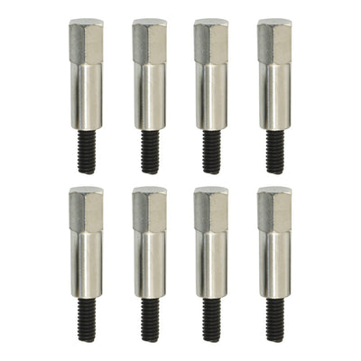 Chrome 8 Piece Valve Cover Nut/Stud Set suits SBC Chevy 283 327 350 383