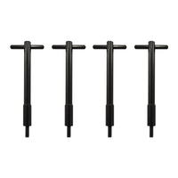 Black Anodised Aluminium Valve Cover T-Bar Wing Bolts Set of 4, SBC, Holden