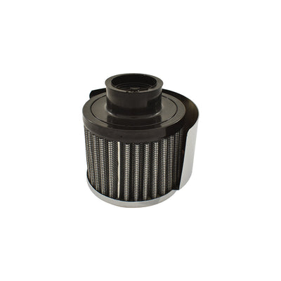 Chrome Clamp-on Filter Breather With Hood