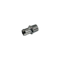 Intake Manifold Heater Hose Fitting 1/2" NPT to 5/8" Barb, Chrome