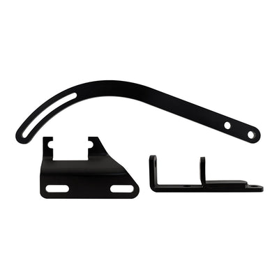 Small Block Chev Short Water Pump Alternator Bracket Set Black Steel