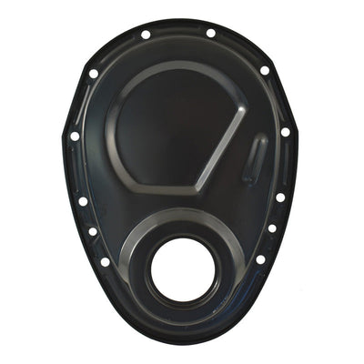 Black EDP Steel Timing Cover Small Block Chevy SBC 283 307 350 383 400