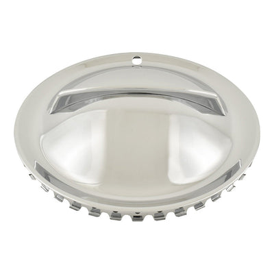 15 Inch Chrome Universal Hollywood Style w/Bar Wheel Hub Moon Cap Cover Set of 4