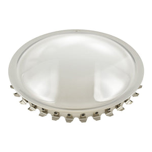 12 Inch Chrome Universal Hollywood Style Wheel Hub Moon Cap Cover Set of 4