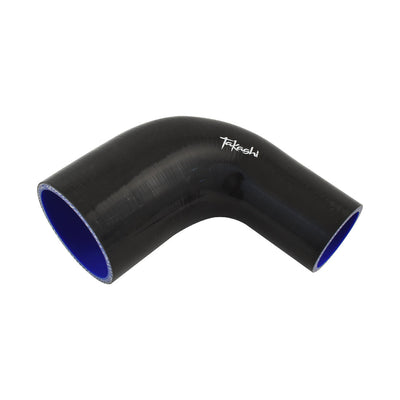 Takashi Black Silicone Hose 90 Degree Reducing Elbow 3" To 2" (76 to 51mm)