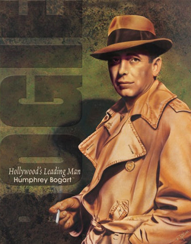 Bogart - Hollywood'S Leading Man - Large Metal Tin Sign 40.6cm x 31.7cm