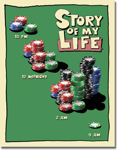 Story Of My Life - Large Metal Tin Sign 40.6cm x 31.7cm Genuine American Made