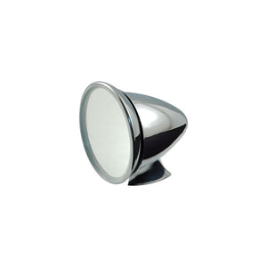 Chrome Aluminium Slim Line Racing Mirror With Adjustable Head, MG Triumph Jaguar Mini