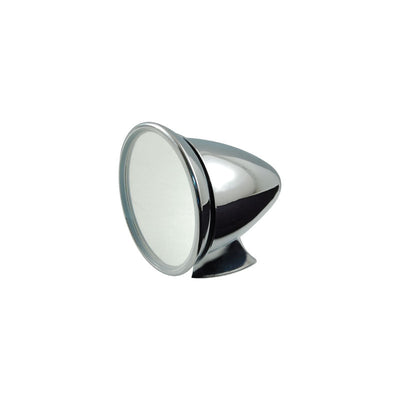 Chrome Aluminium Slim Line Racing Mirror With Adjustable Head, MG Triumph Jaguar Mini
