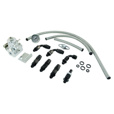 Cal Custom Aluminium EFI Fuel Pressure Regulator Kit - Silver