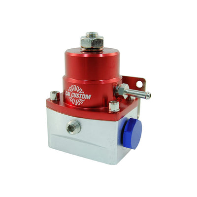 Cal Custom Aluminium EFI Fuel Pressure Regulator Red & Silver