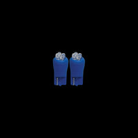 2X 3A RACING LED BLADE GLOBES BLUE T-10 2.1 X 9.5 BASE, 4 LED's PER GLOBE