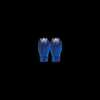 2X 3A RACING LED BLADE GLOBES BLUE T-10 2.1 X 9.5 BASE, 6 LED's PER GLOBE