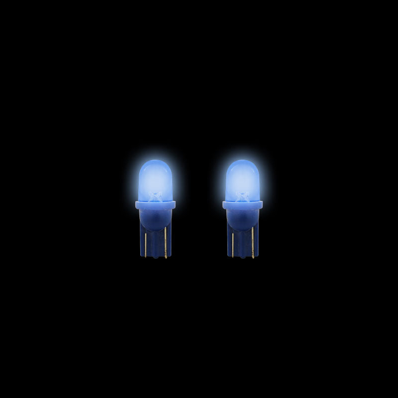 2X 3A Racing LED Blade Globes Blue T-10 2.1 X 9.5 Base