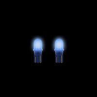 2X 3A Racing LED Blade Globes Blue T-10 2.1 X 9.5 Base