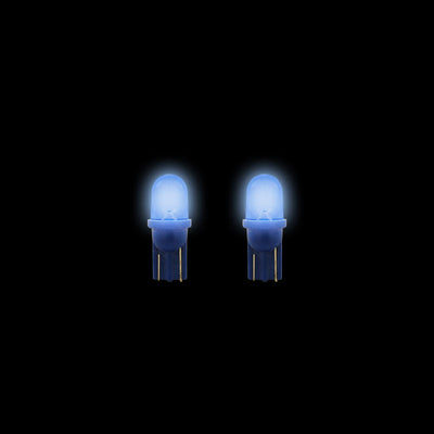 2X 3A Racing Led Blade Globes Blue T-10 2.1 X 9.5 Base
