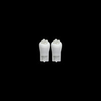 2X 3A RACING LED BLADE GLOBES WHITE T-10 2.1 X 9.5 BASE, 4 LED's PER GLOBE