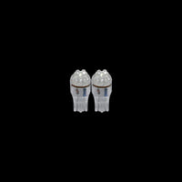 2X 3A RACING LED BLADE GLOBES WHITE T-10 2.1 X 9.5 BASE, 6 LED's PER GLOBE