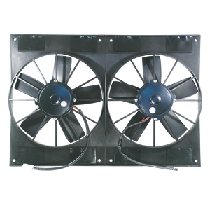 Cal Custom Dual 11" High Output Electric Universal Puller Fan 2800CFM 12VOLT
