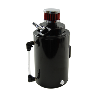 Cal Custom Round Oil Catch Tank 2L Black