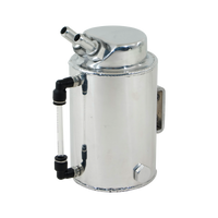 Cal Custom 1 Litre Round Aluminium Oil Catch Tank