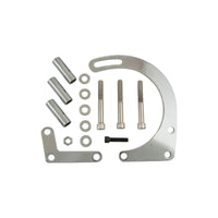SBC Chrome Low Mount Alternator Bracket Short Water Pump SWP