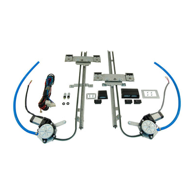 Power Window Kit 2 Door, Flat Glass, Custom, Vintage, Electric, Power, Windows