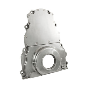 GM LS1 LS2 LS3 Timing Cover W/O Cam Sensor Hole - Polished Aluminium, Holden, CHEV