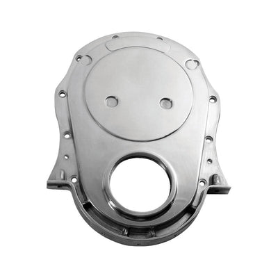 Cal Custom Big Block Chev Timing Cover Polished Aluminium, BBC, Chevrolet