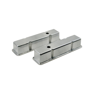 SB Chev Polished Smooth Design Aluminium Valve Covers Tall Cal Custom 327 350