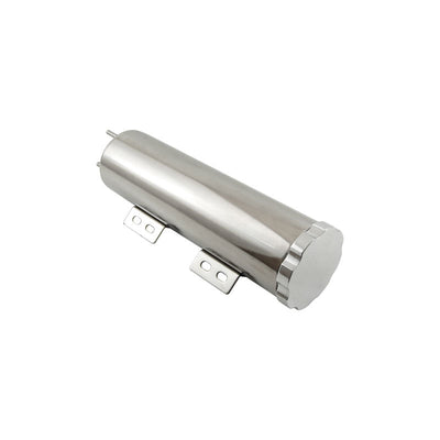 Polished Stainless Steel Radiator Overflow Tank 3" x 10" Cooling Performance