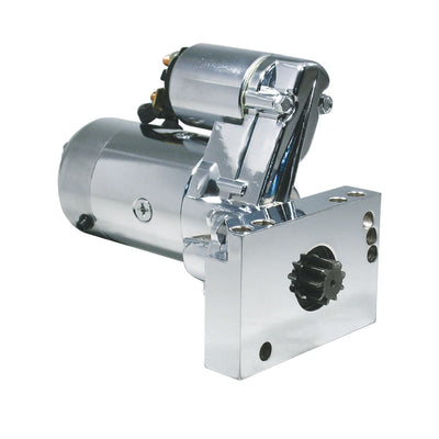 Cal Custom Chrome Mini Starter Motor Chev Small Block & Big Block 2.6hp, BBC, SBC