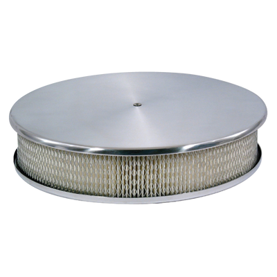 Cal Custom Air Filter Kit 14" Round Aluminium Holley, Edelbrock, Carter